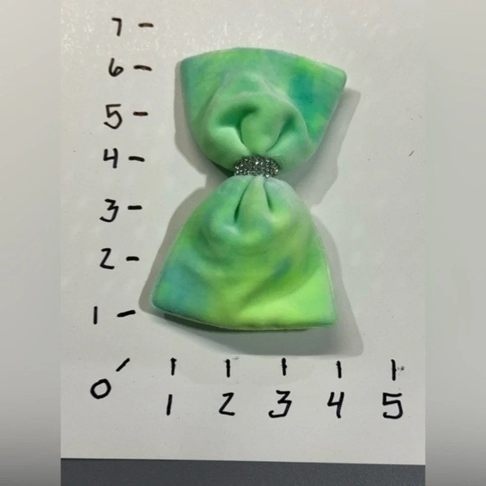 NEW‎ Hair Accessories set of 3 tie dye bow clips super soft